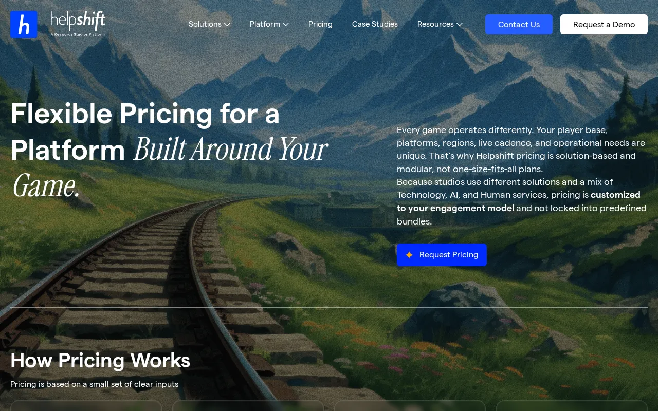 Helpshift — pricing page