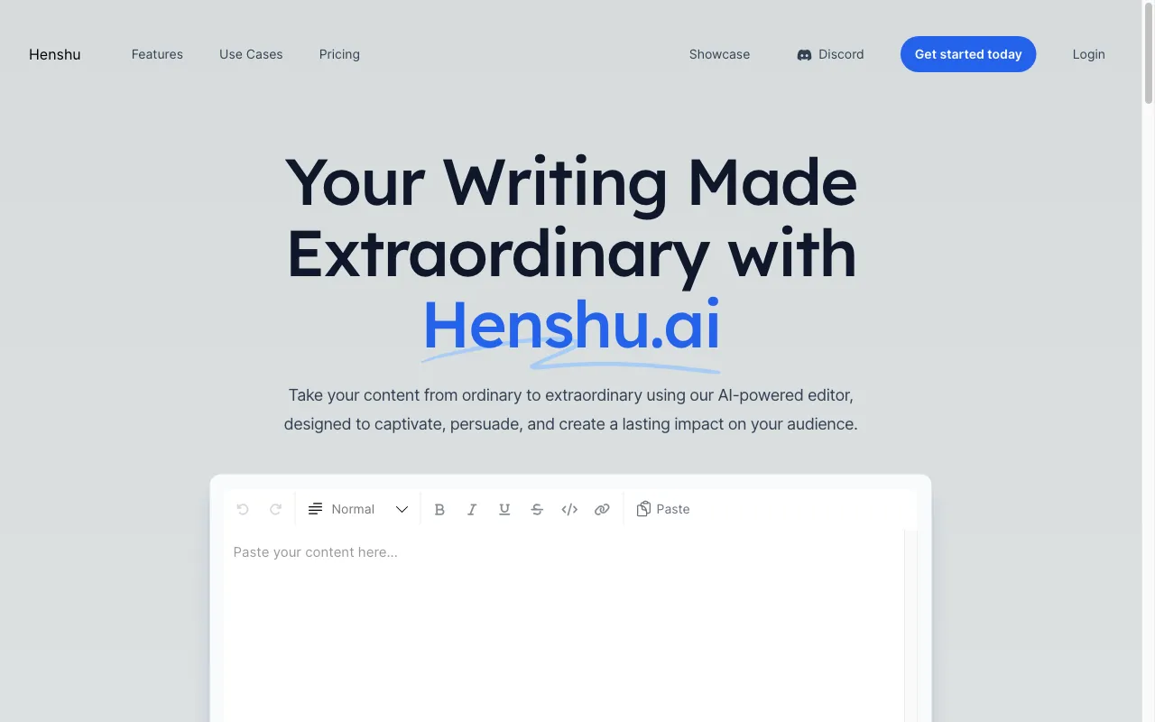 Henshu.ai — preview screenshot