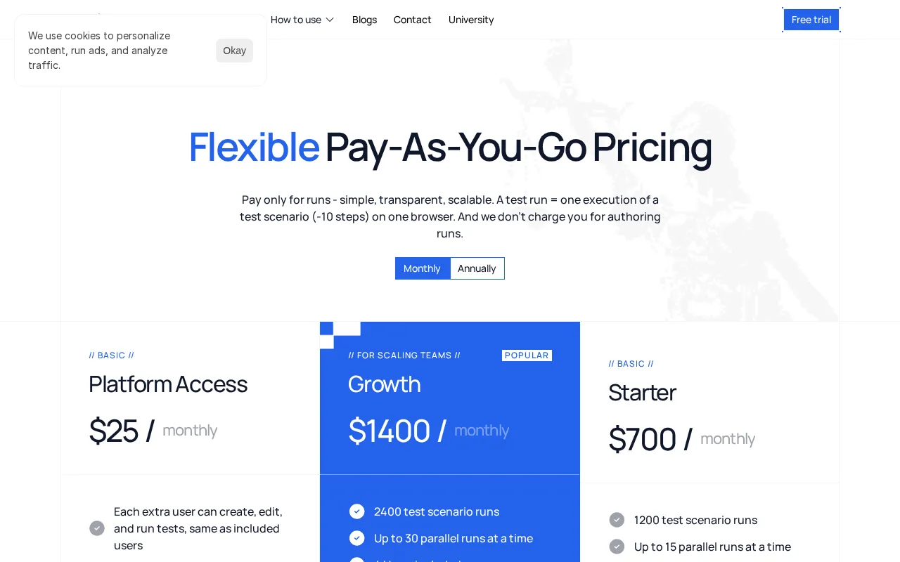 Hercules by TestZeus — pricing page