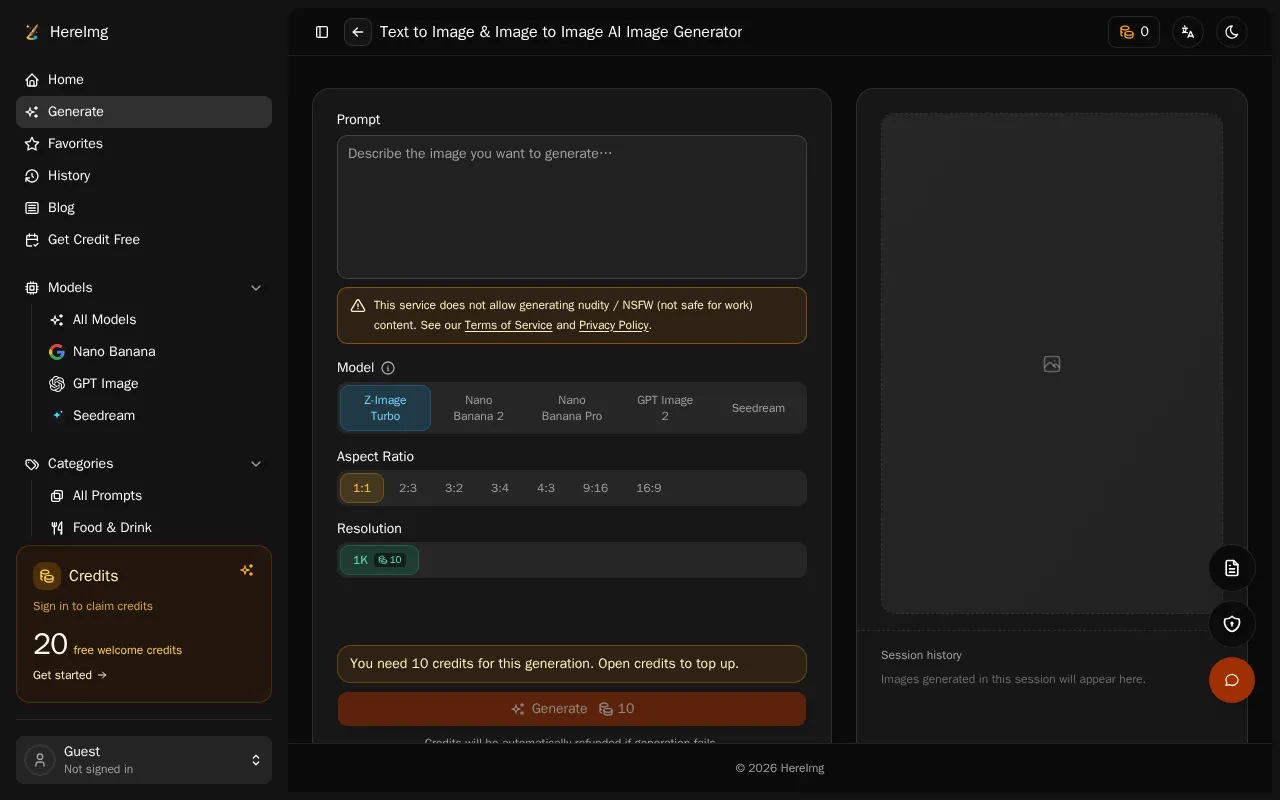 HereImg — preview screenshot