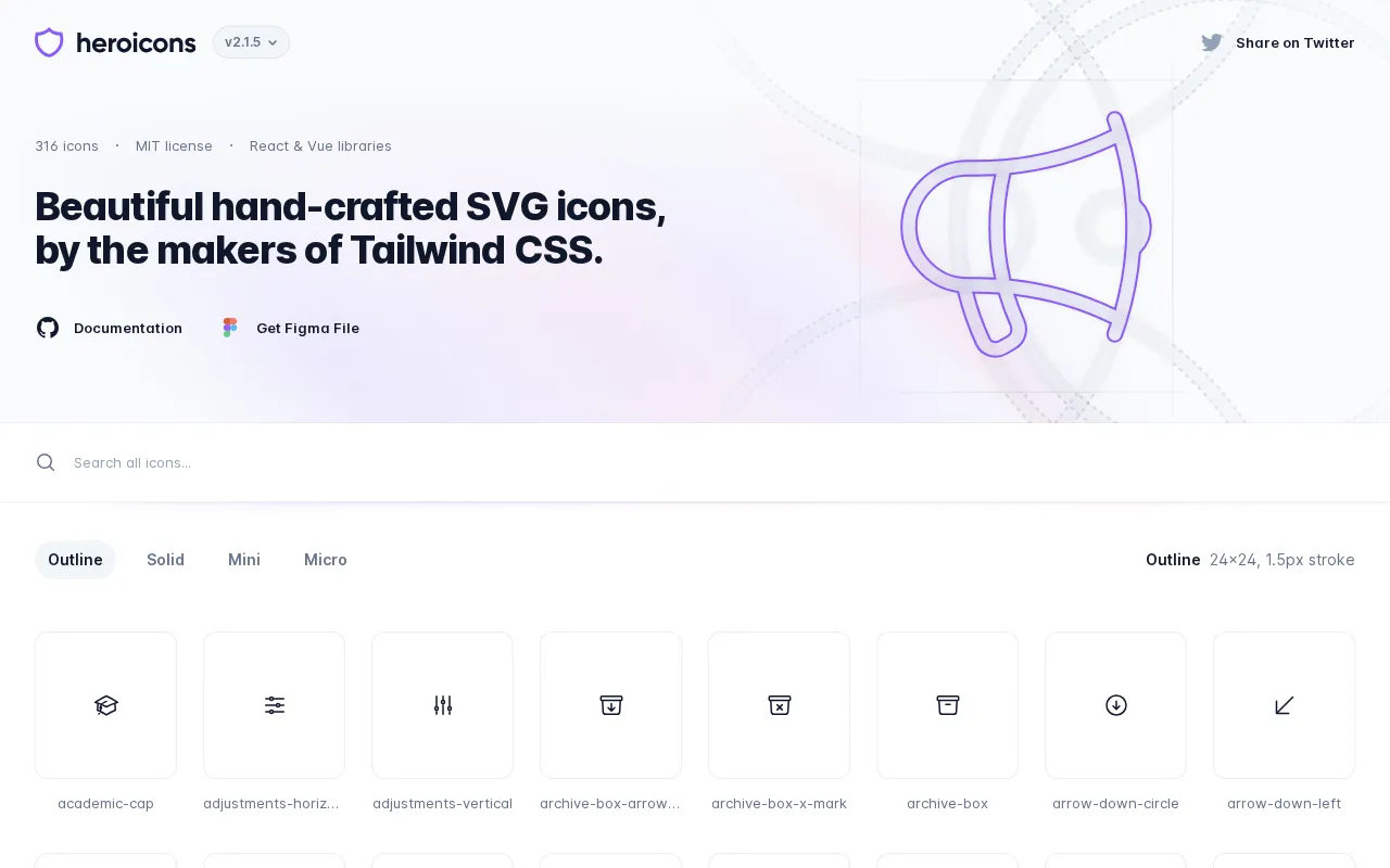 Heroicons — pricing page
