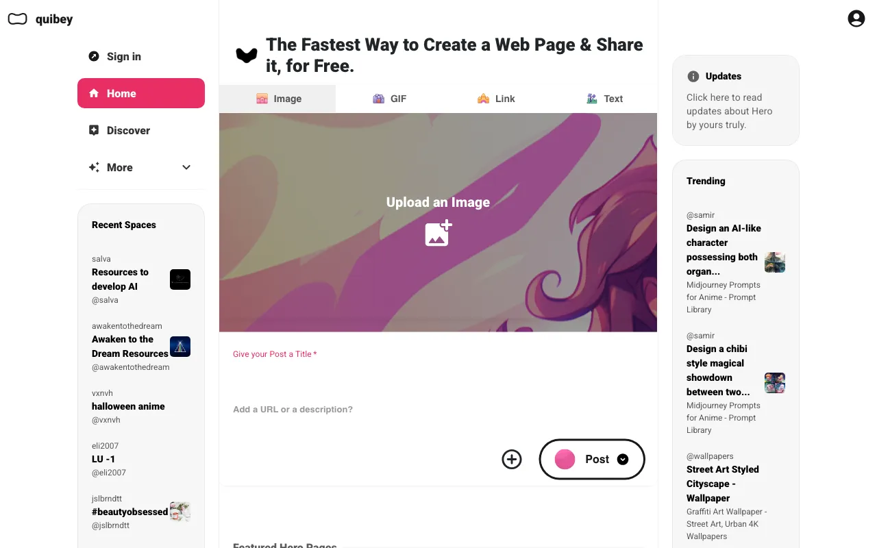 HeroML — preview screenshot