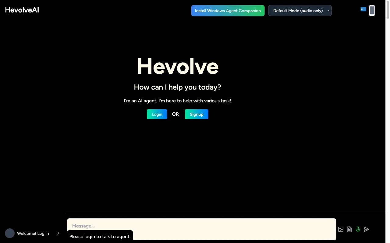 Hevolve AI — preview screenshot