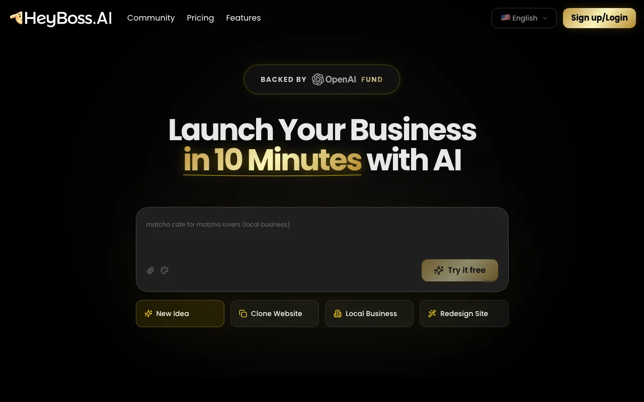 HeyBoss.AI — preview screenshot