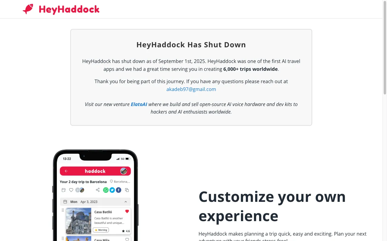 HeyHaddock — preview screenshot
