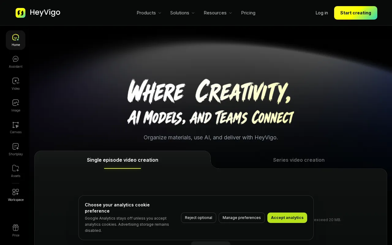 HeyVigo AI — preview screenshot