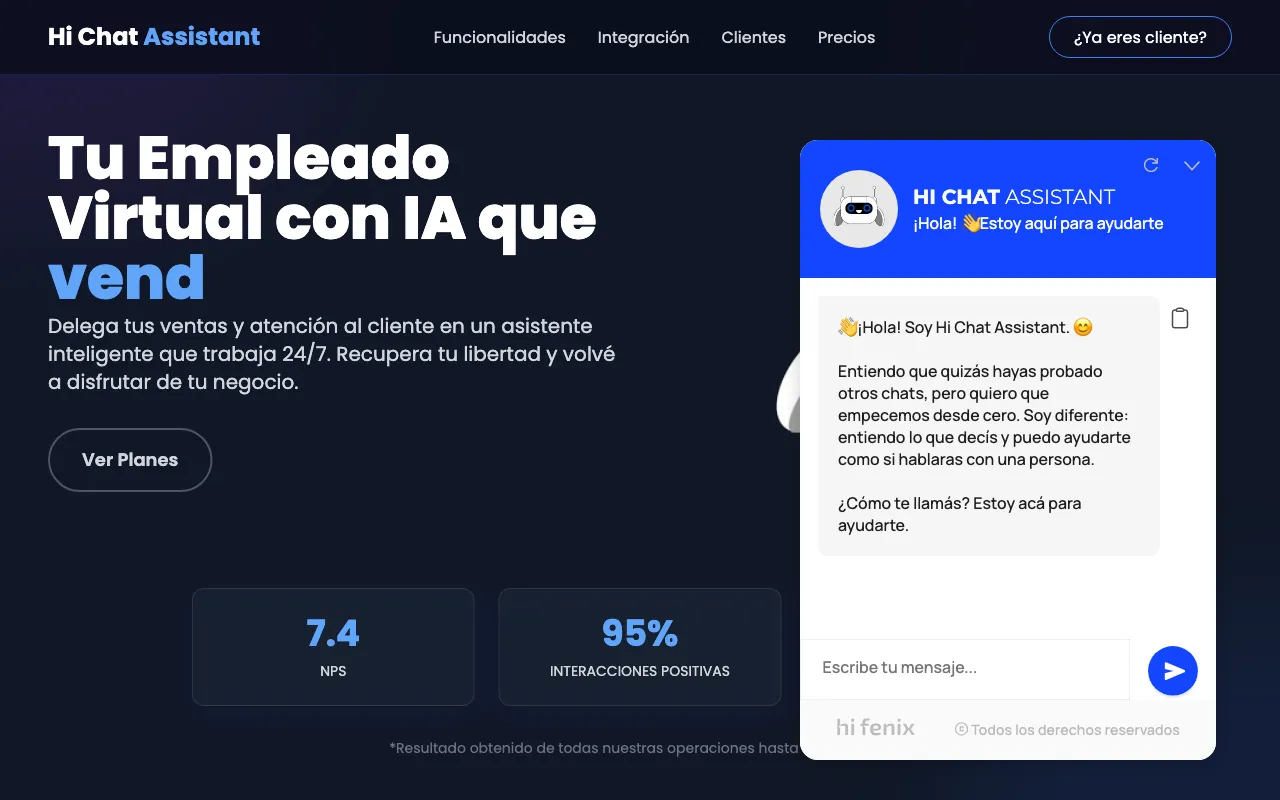 Hi Chat Assistant — preview screenshot