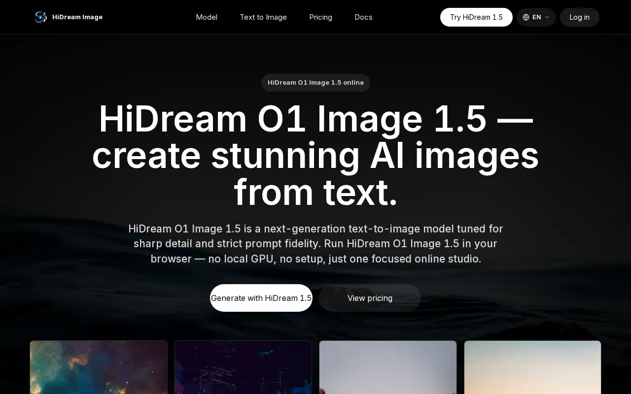 HiDream AI — preview screenshot