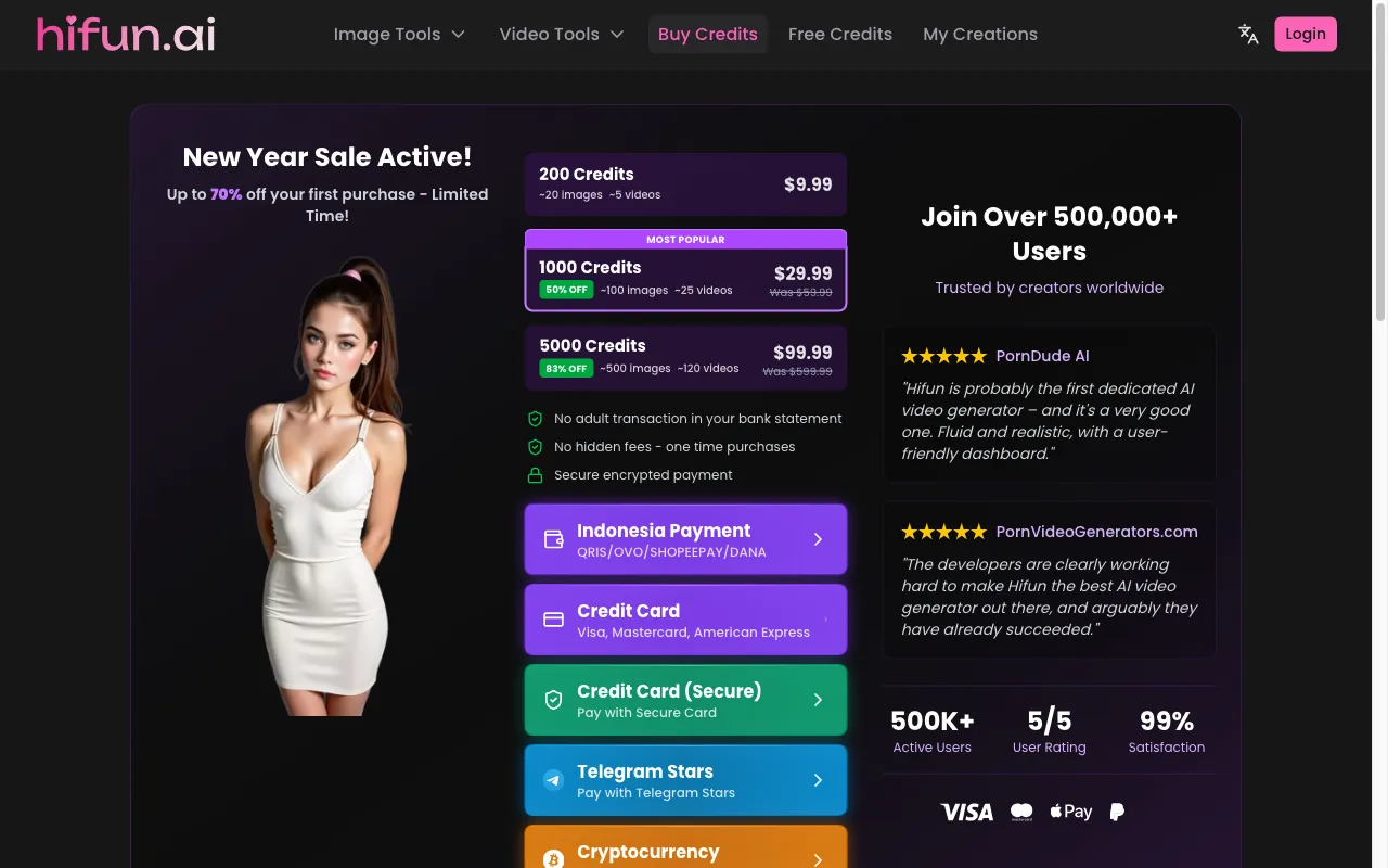 HiFun — pricing page