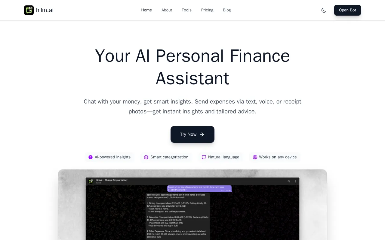 Hilm AI — preview screenshot