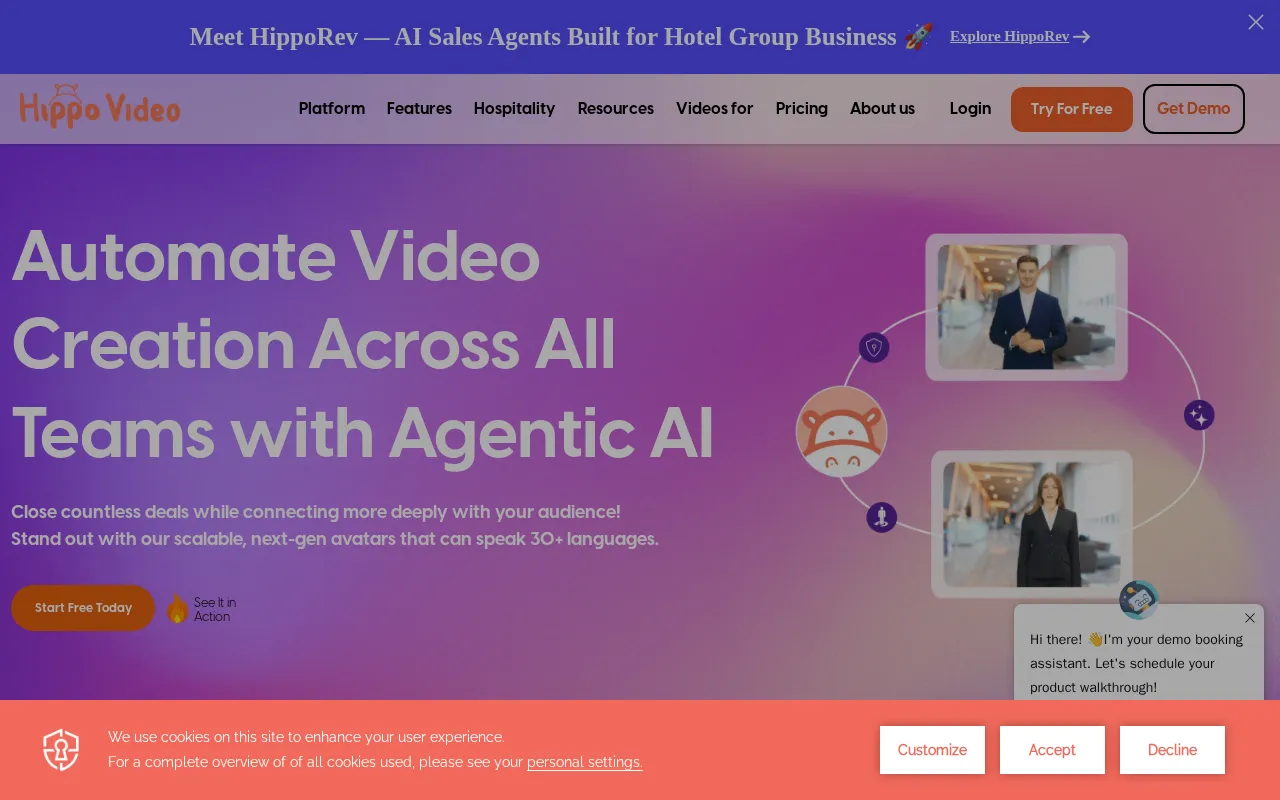 Hippo Video — preview screenshot