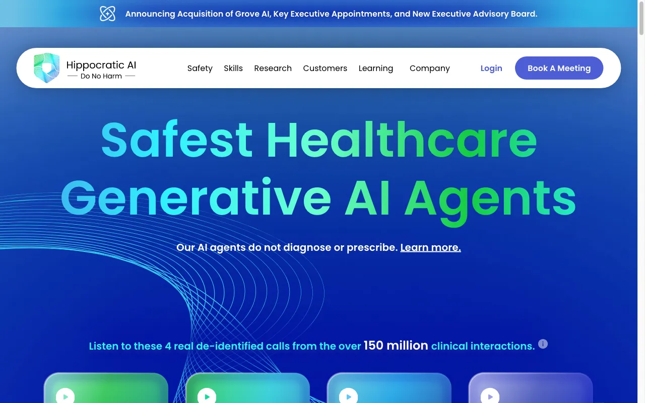 Hippocratic AI — preview screenshot