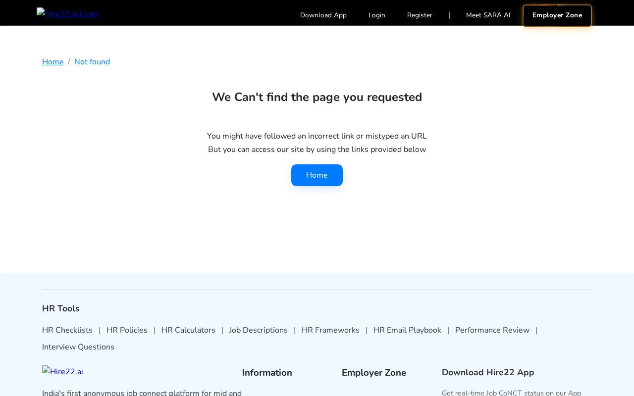 Hire22.ai — pricing page