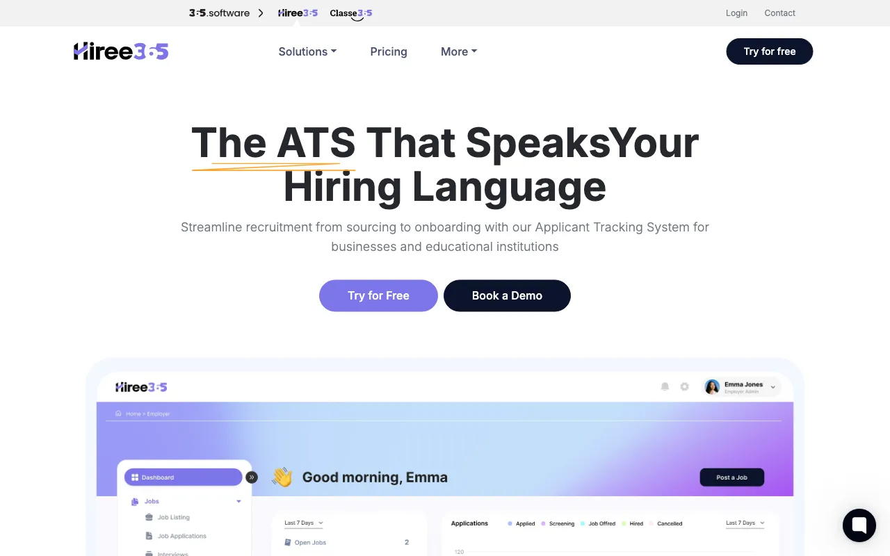 Hiree365 — preview screenshot