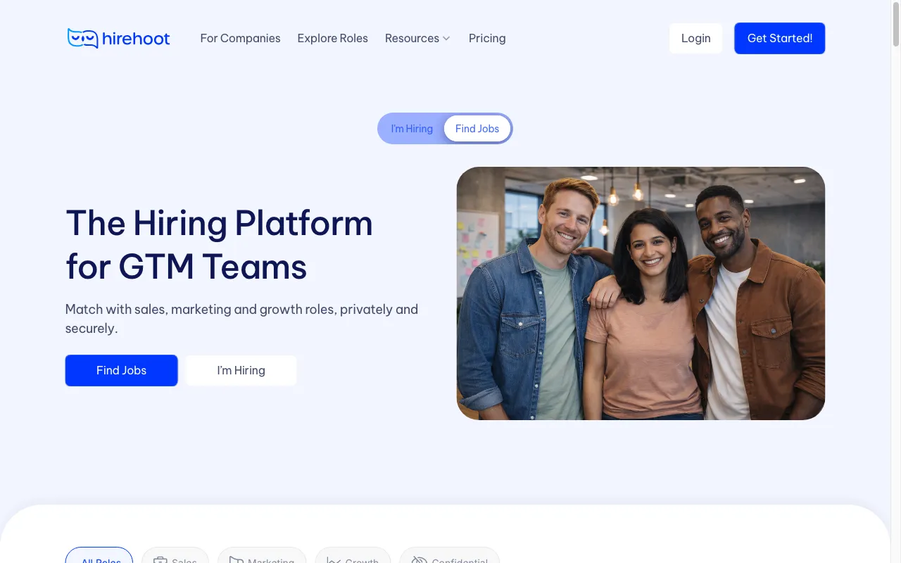 Hirehoot — preview screenshot