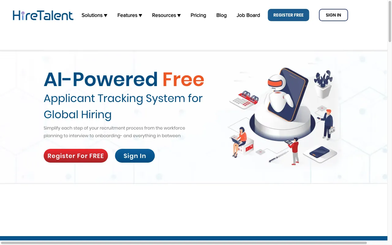 HireTalent-Free Applicant TrackingSystem — preview screenshot