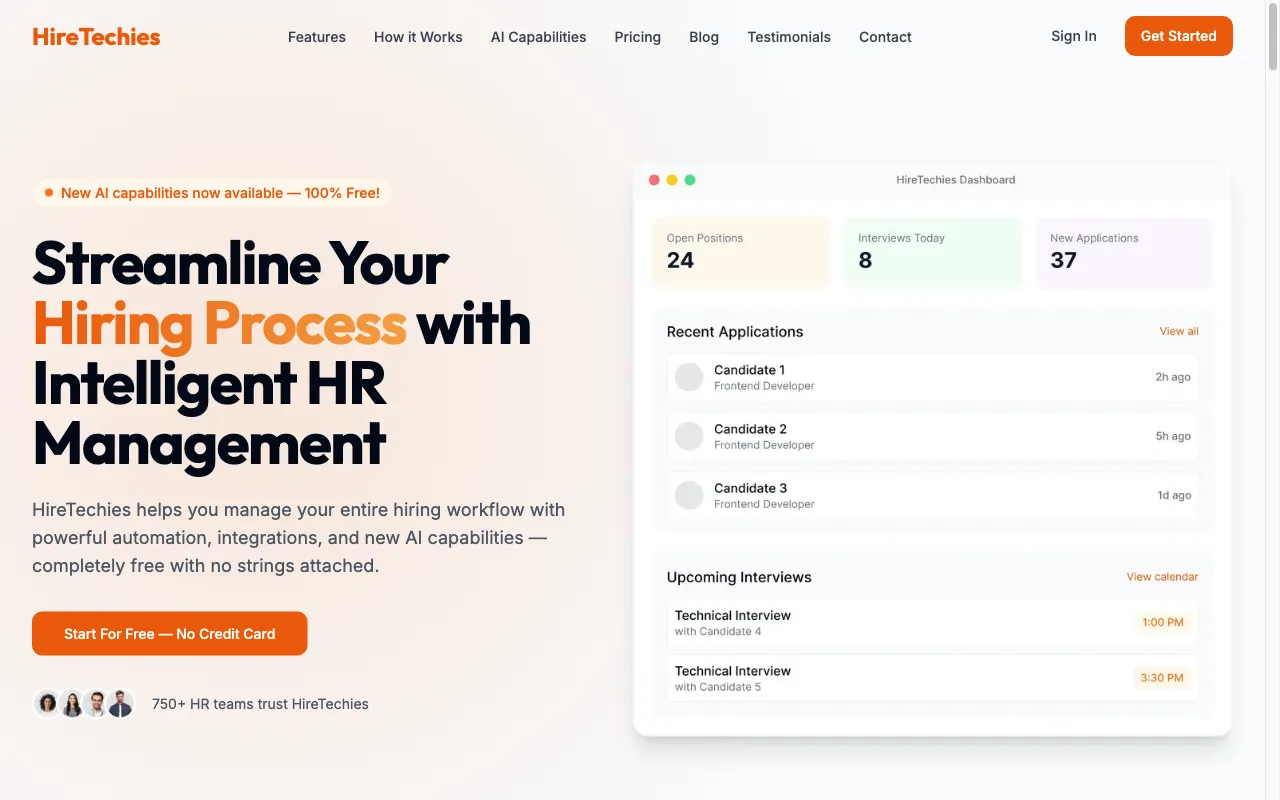 HireTechies — preview screenshot