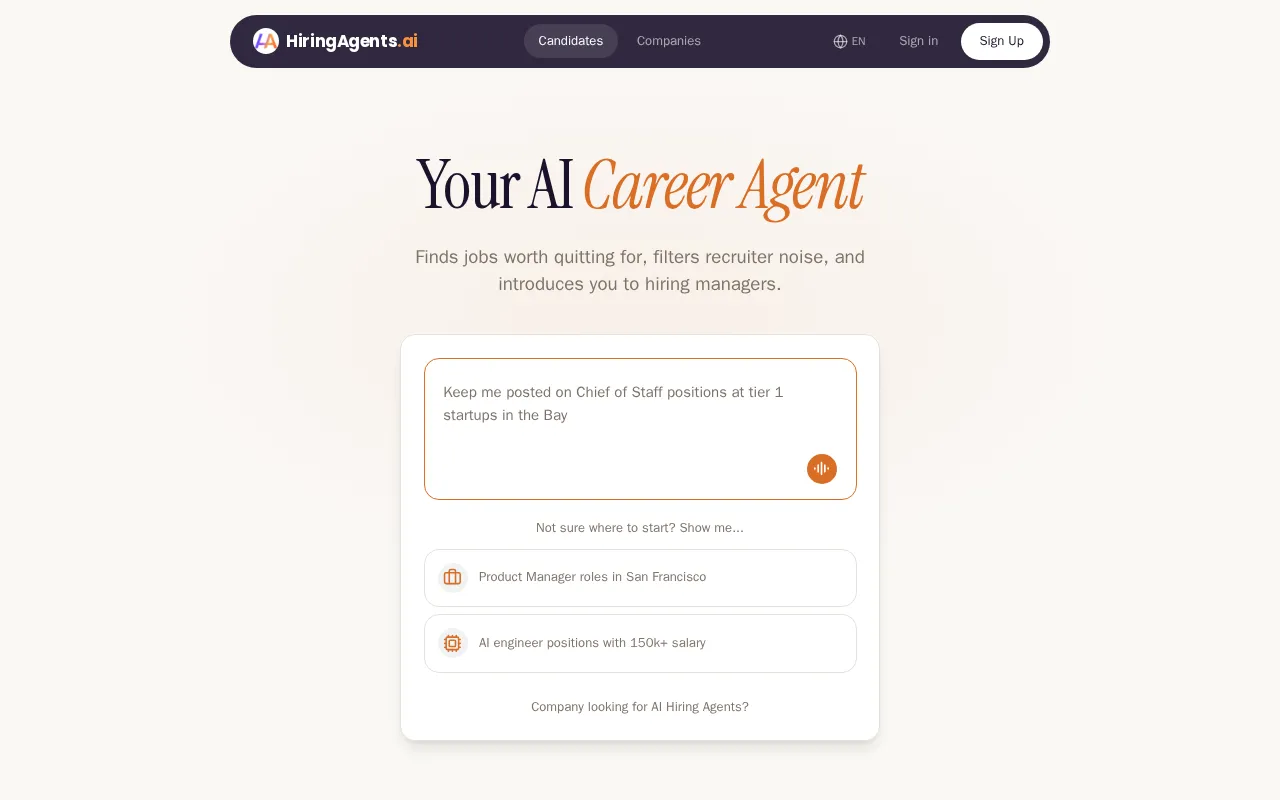 HiringAgents.ai — preview screenshot