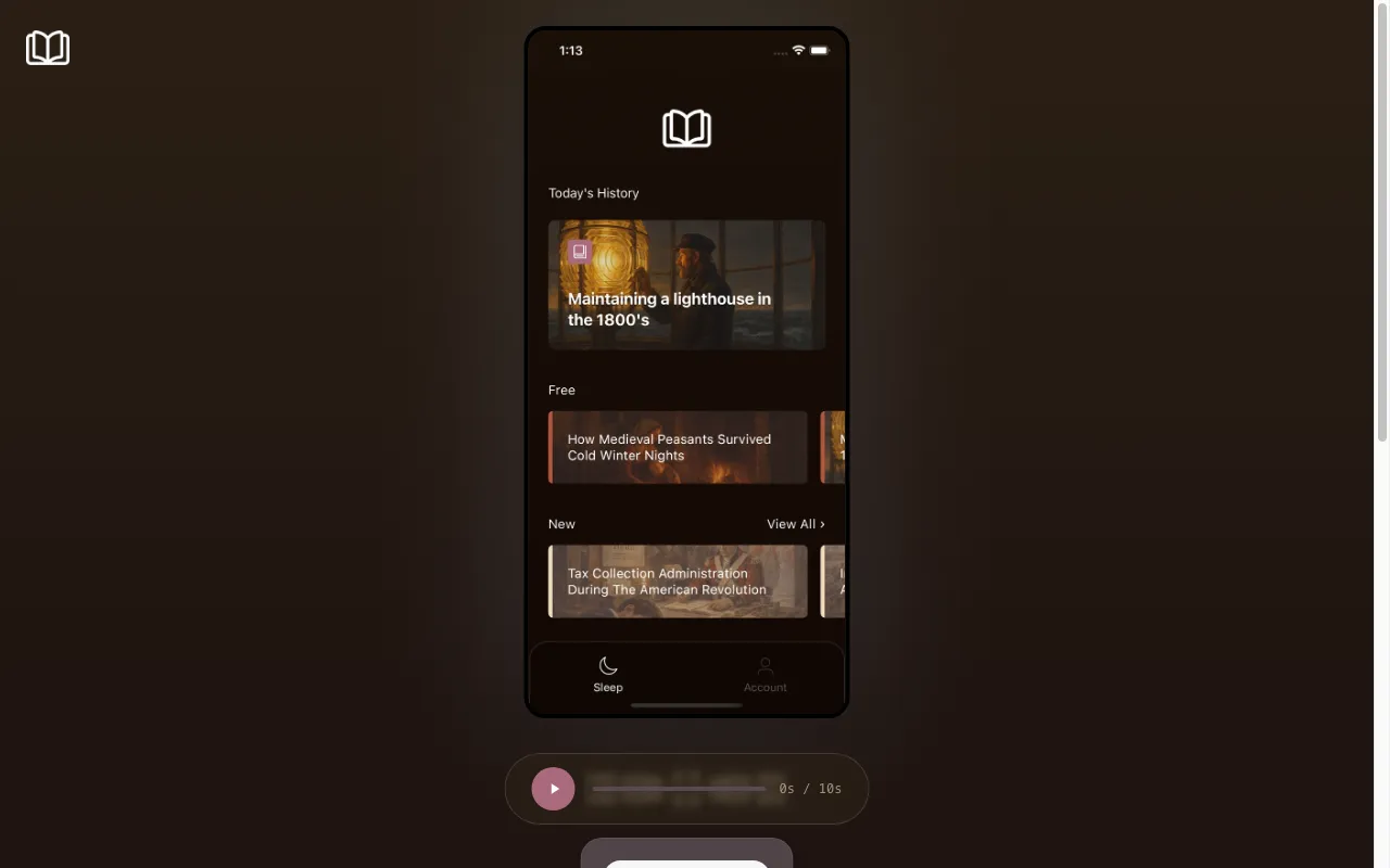 History Sleep — preview screenshot