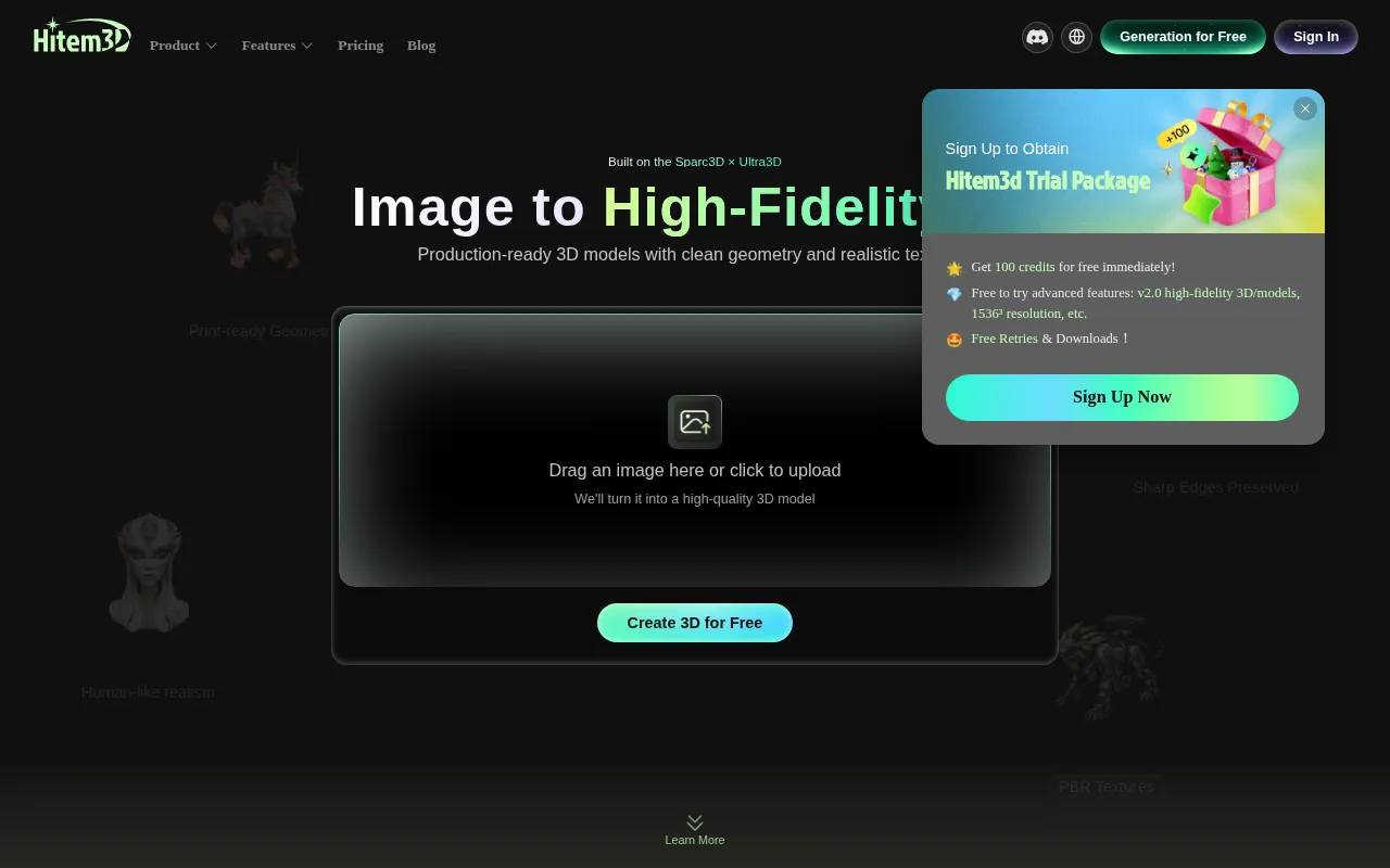 Hitem3D — preview screenshot