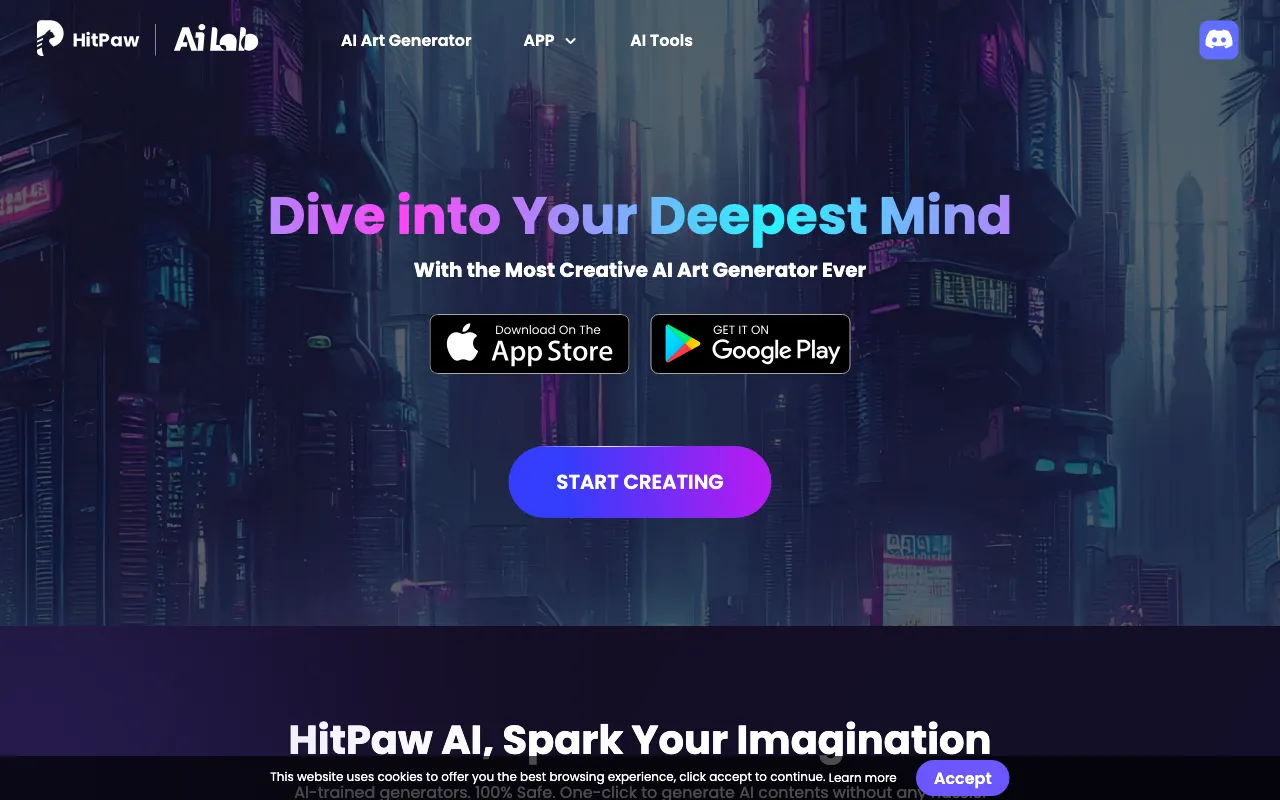 HitPaw AI Image Generator — preview screenshot