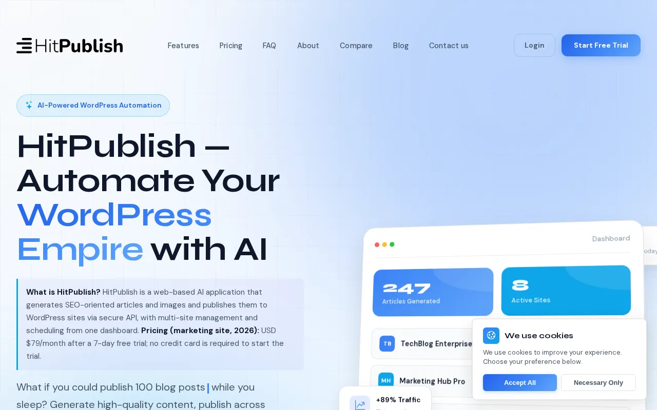 HitPublish AI — preview screenshot