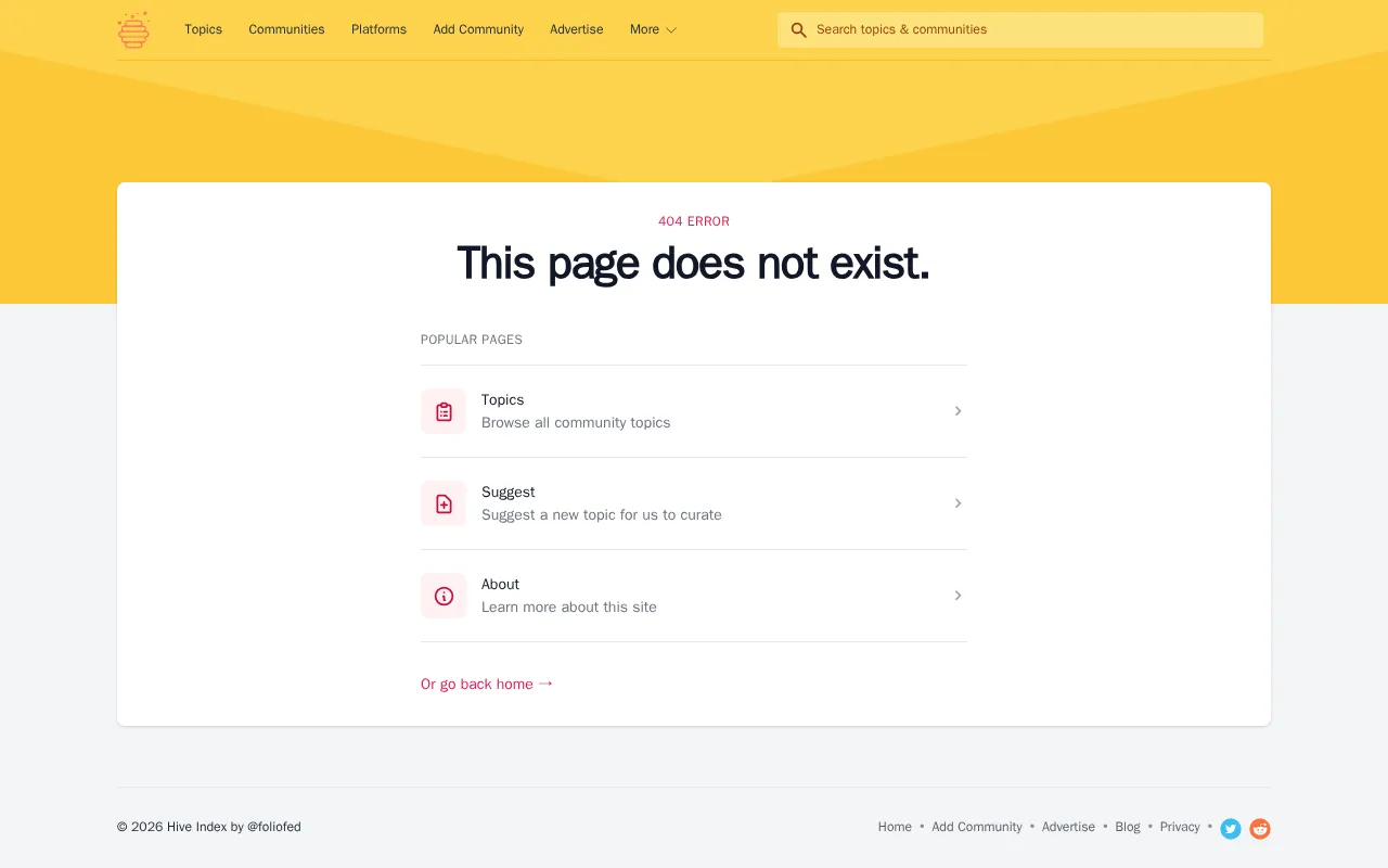 Hive Index — pricing page
