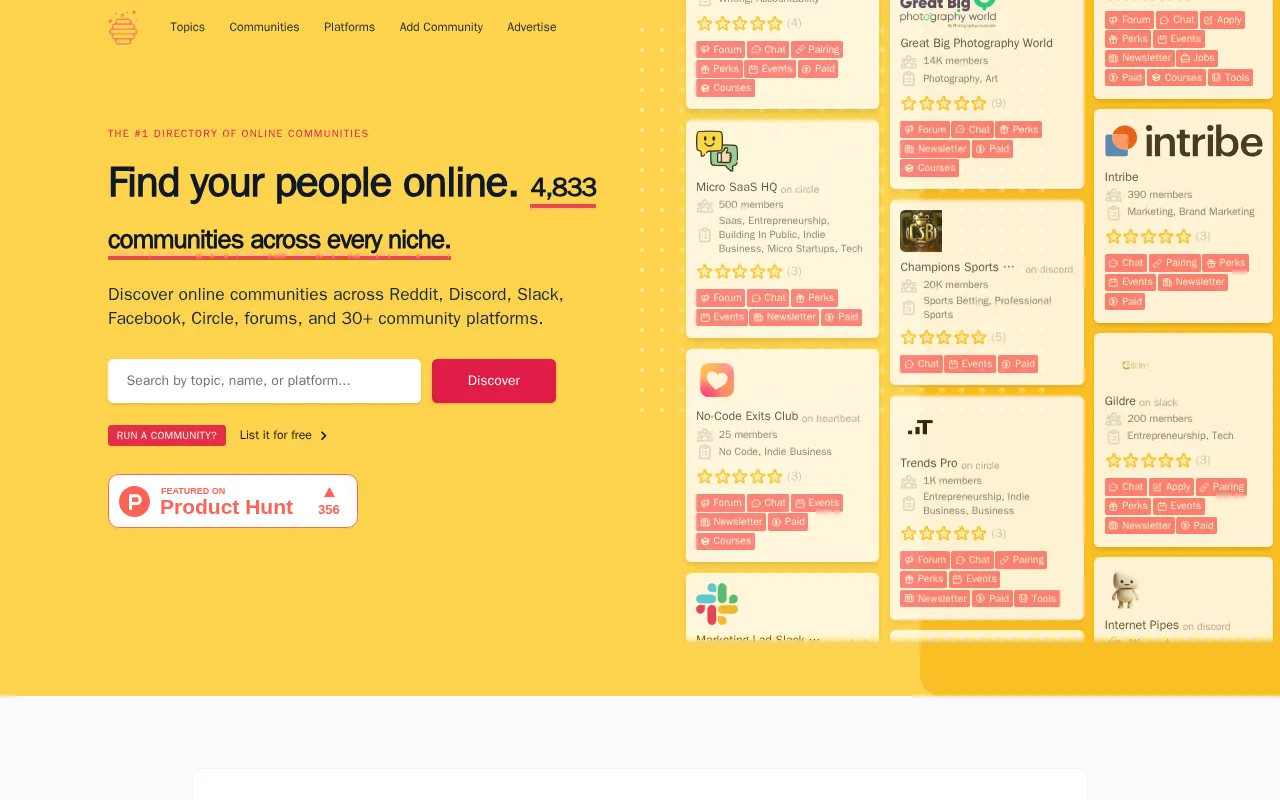 Hive Index — preview screenshot