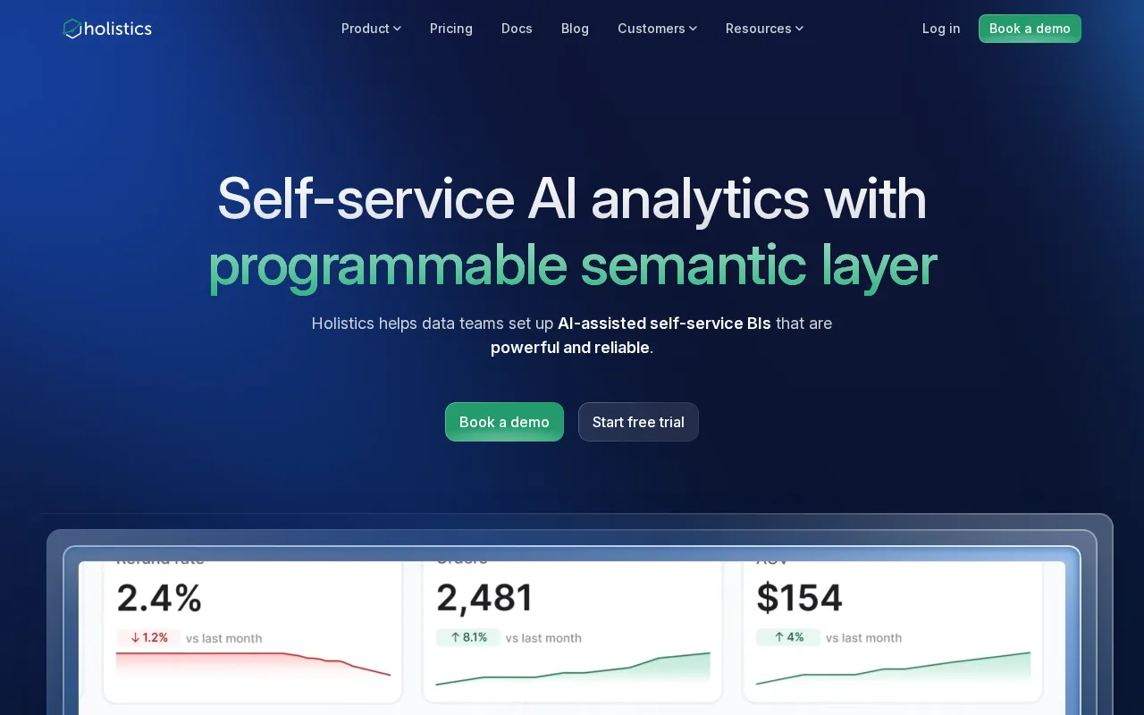 Holistics Data — preview screenshot