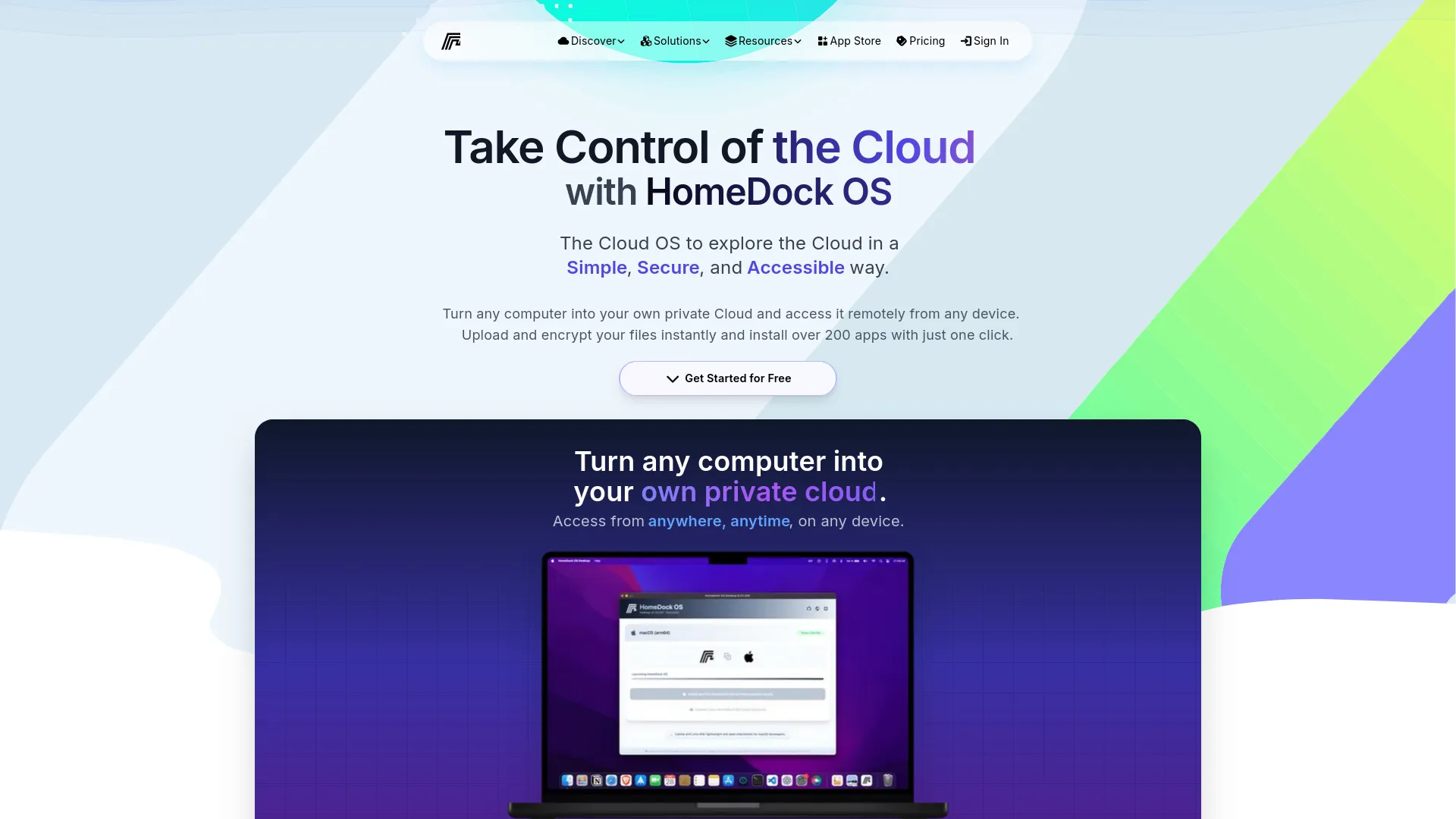 HomeDock OS — preview screenshot