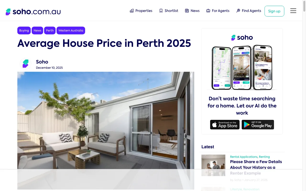 soho.com.au — pricing page