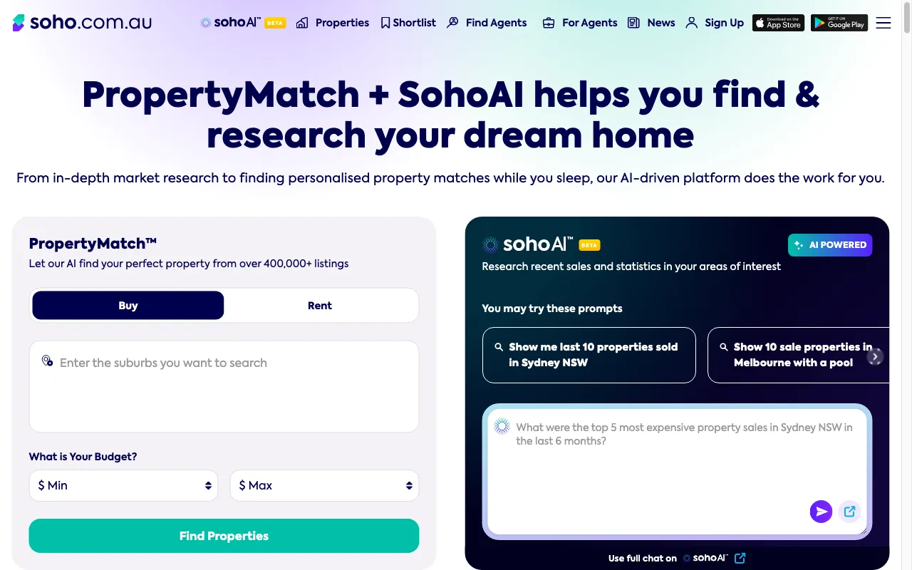 soho.com.au — preview screenshot