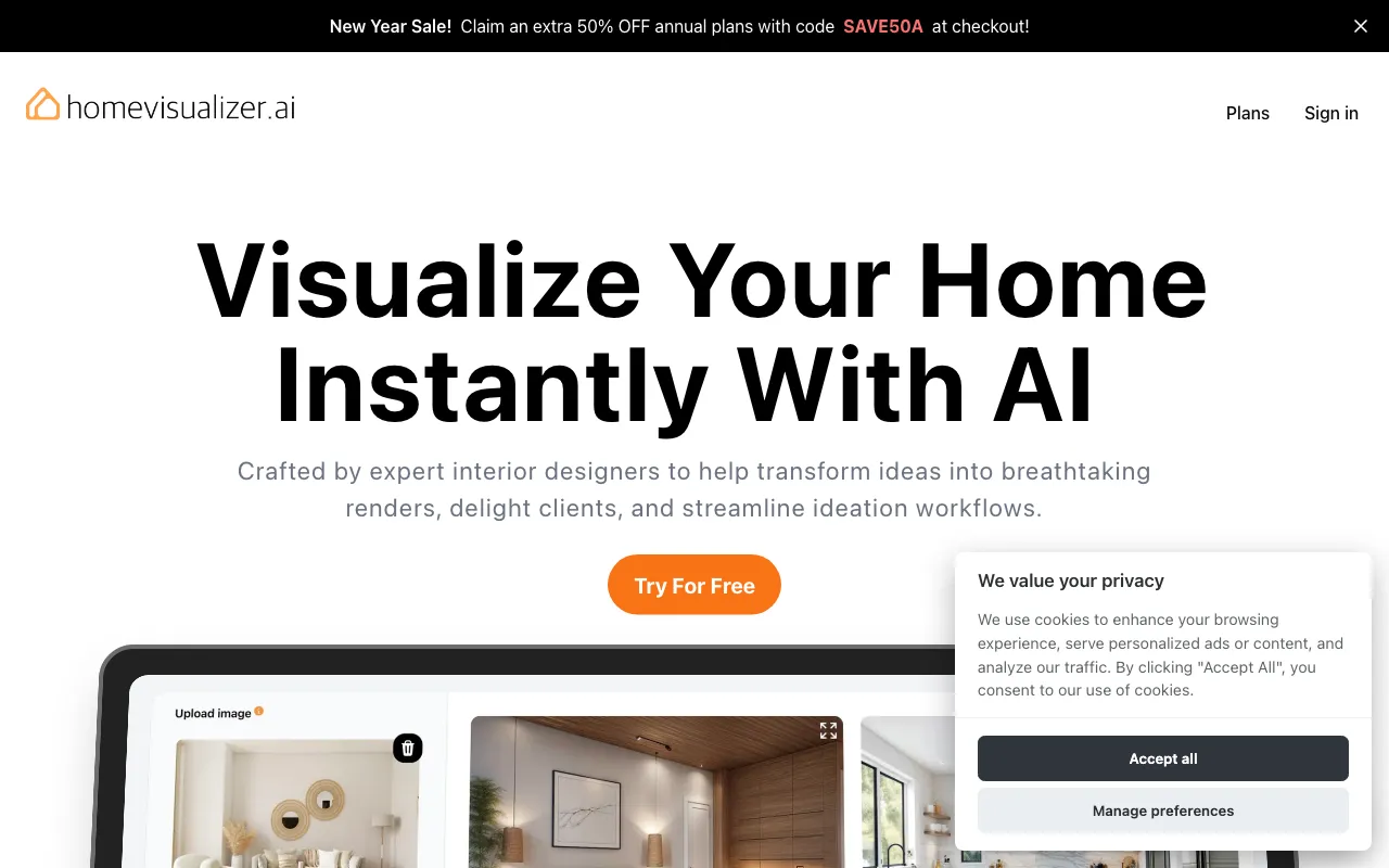 Home Visualizer AI — preview screenshot