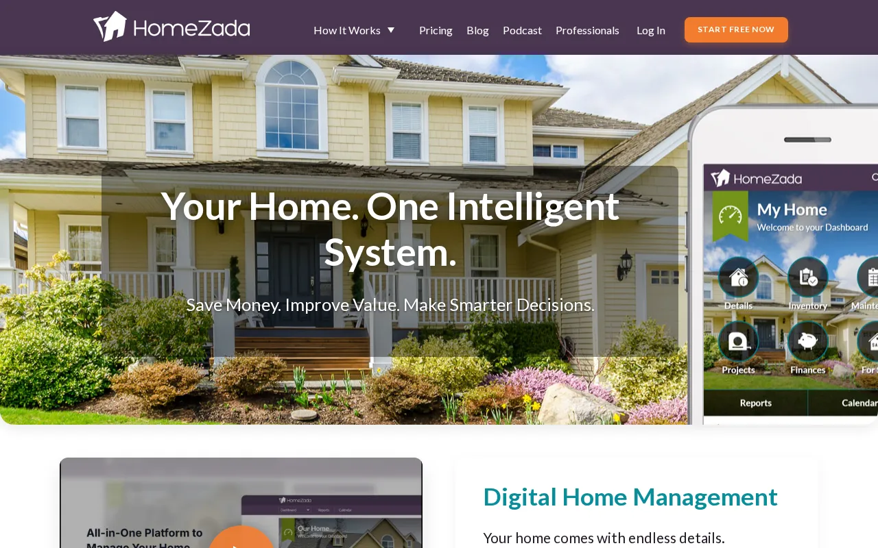HomeZada — preview screenshot