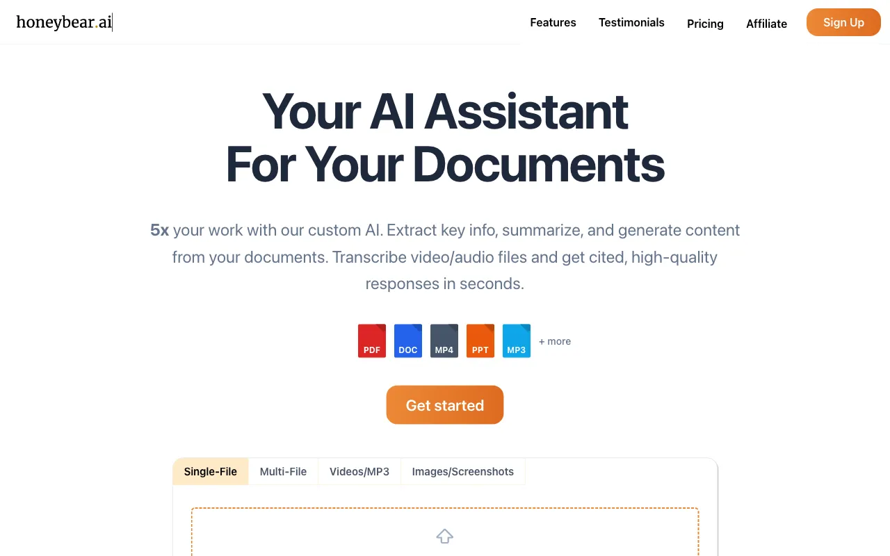 Honeybear.ai — preview screenshot