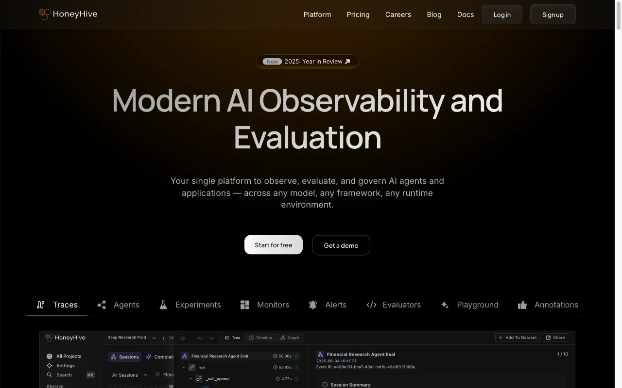 honeyhive.ai — preview screenshot