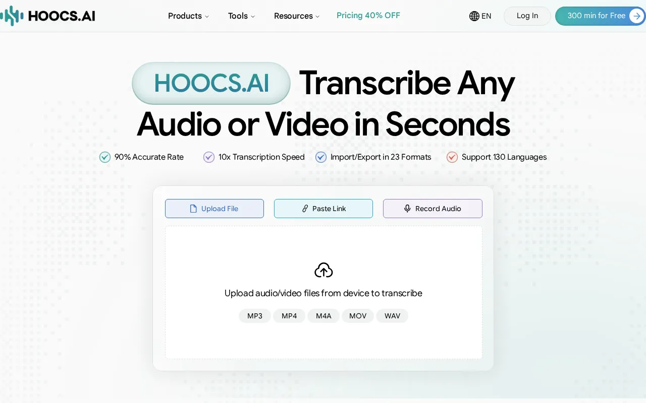 Hoocs AI — preview screenshot