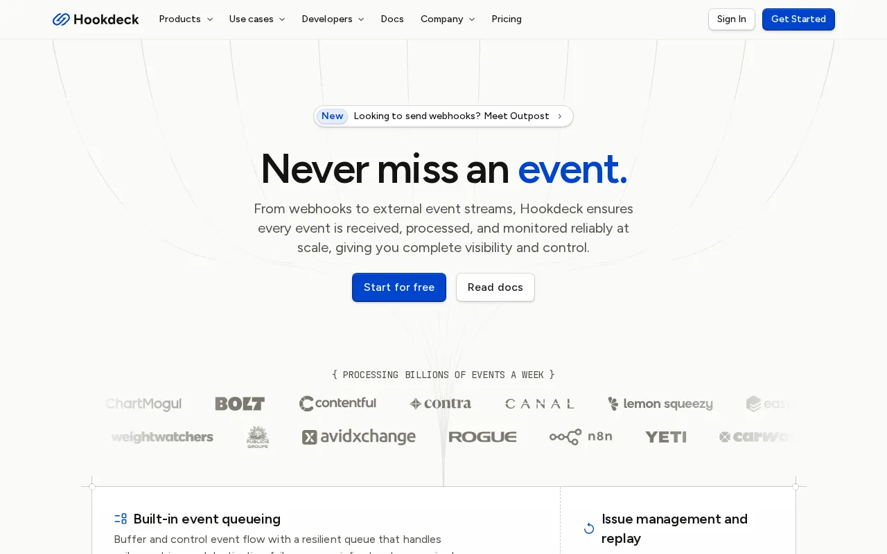 Hookdeck — preview screenshot