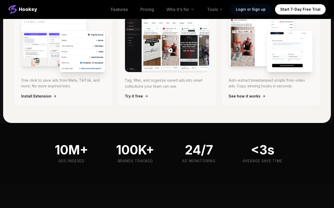 Hooksy — pricing page