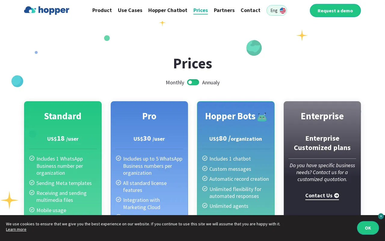 Hopper — pricing page