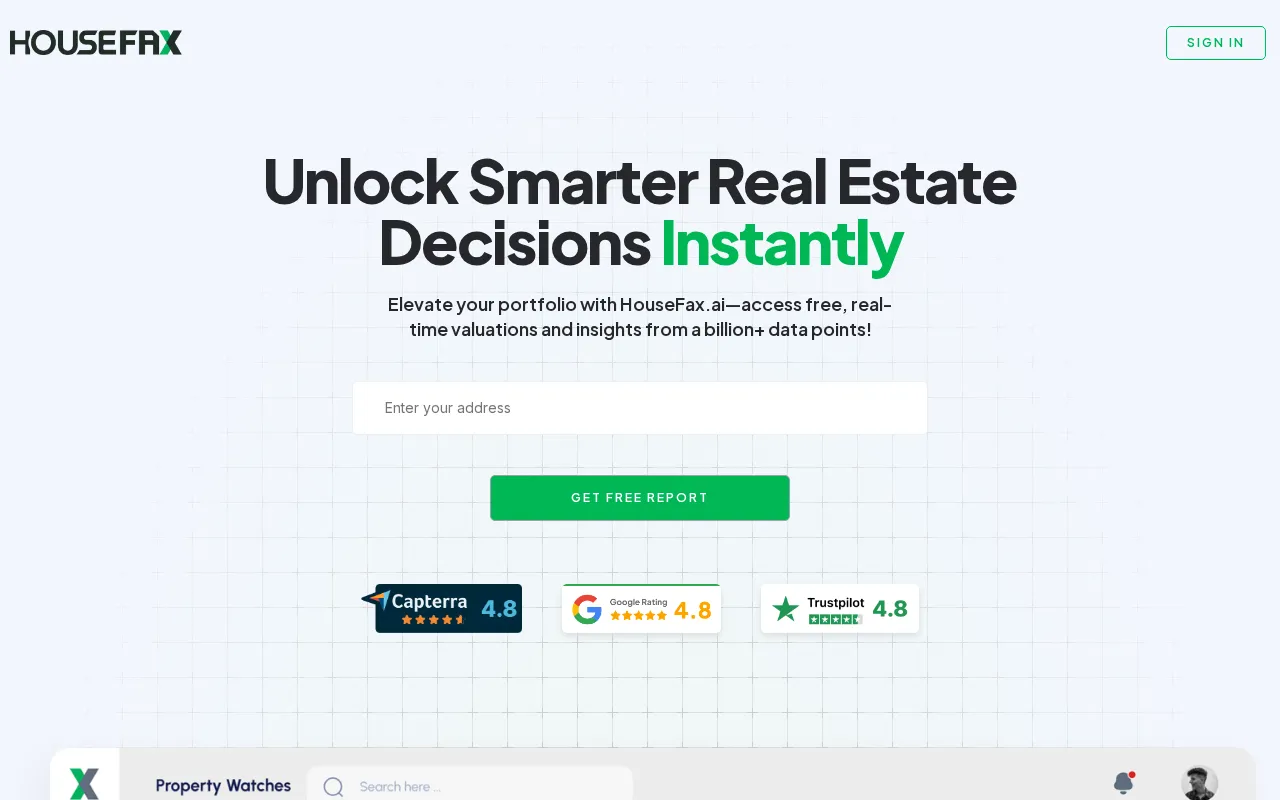 HouseFax AI — preview screenshot