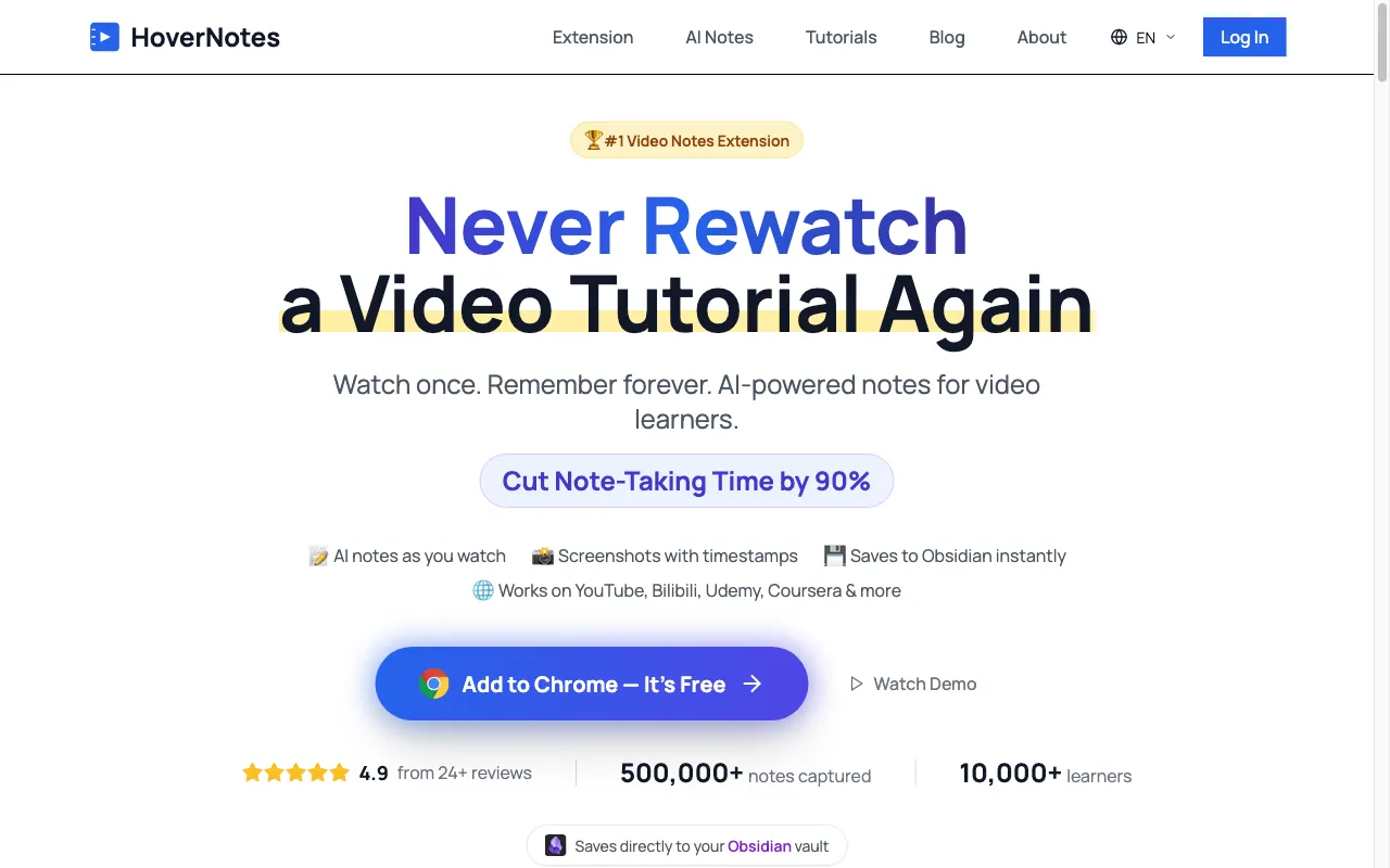 HoverNotes — preview screenshot