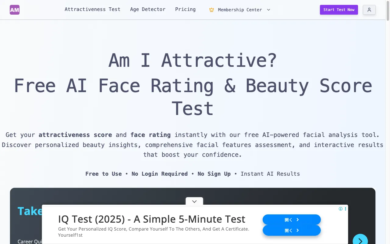 AmAttractive — preview screenshot