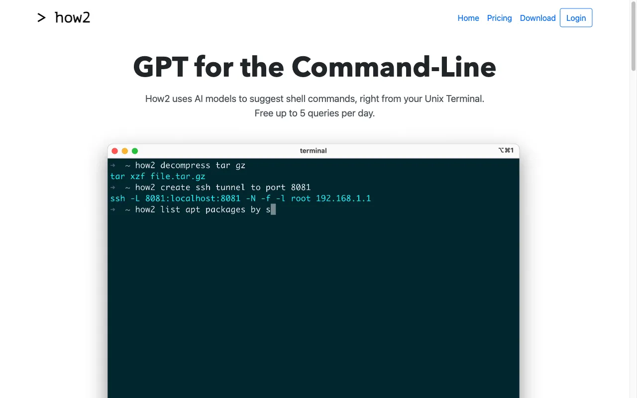 How2 — preview screenshot