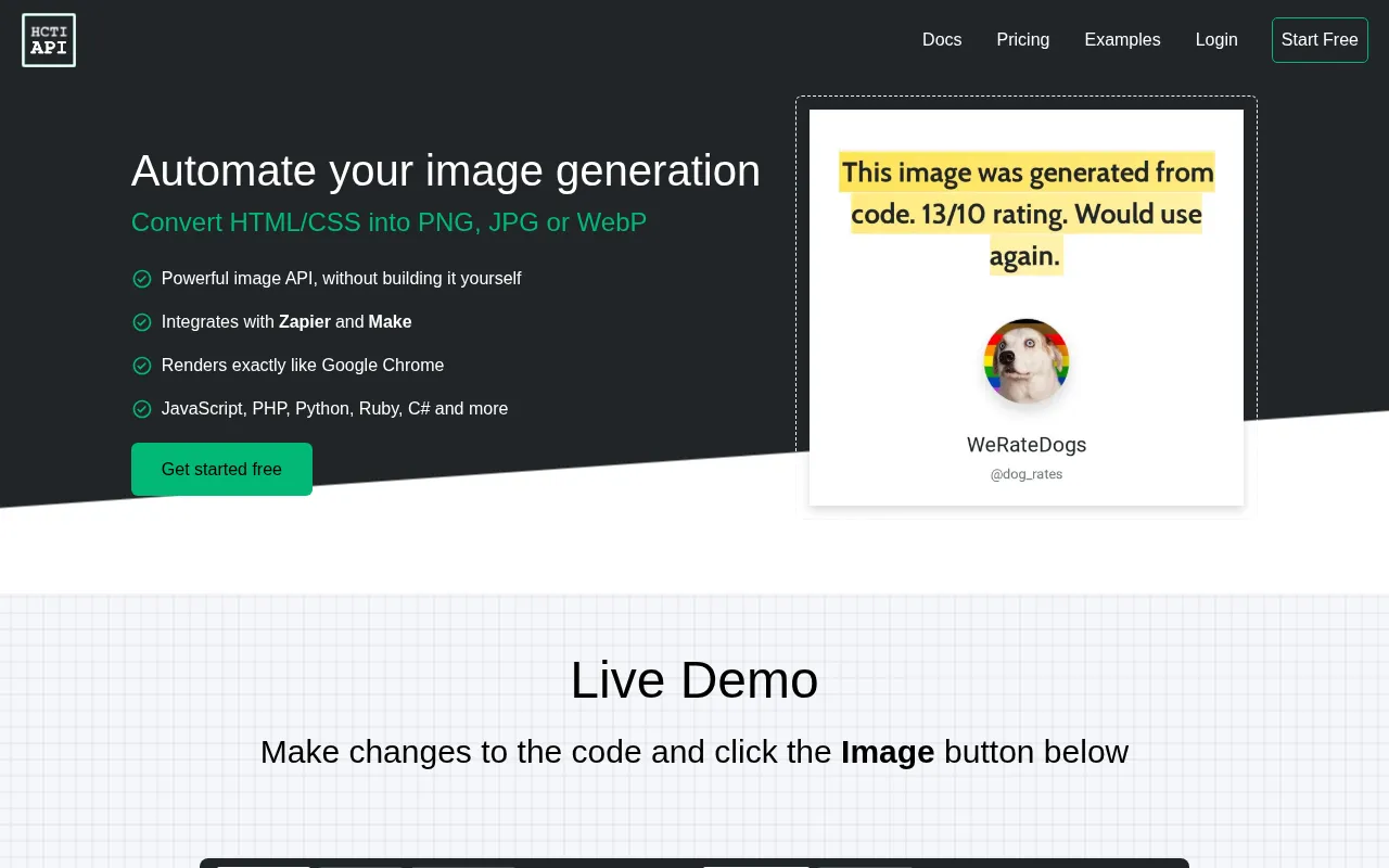 htmlcsstoimage.com — preview screenshot