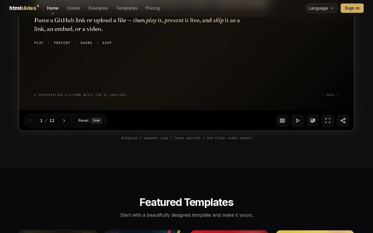 htmlslides — preview screenshot