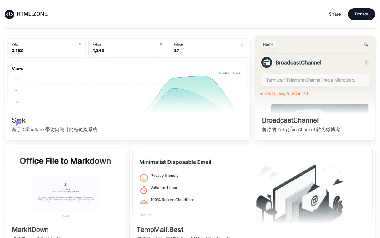 HTML.ZONE — preview screenshot
