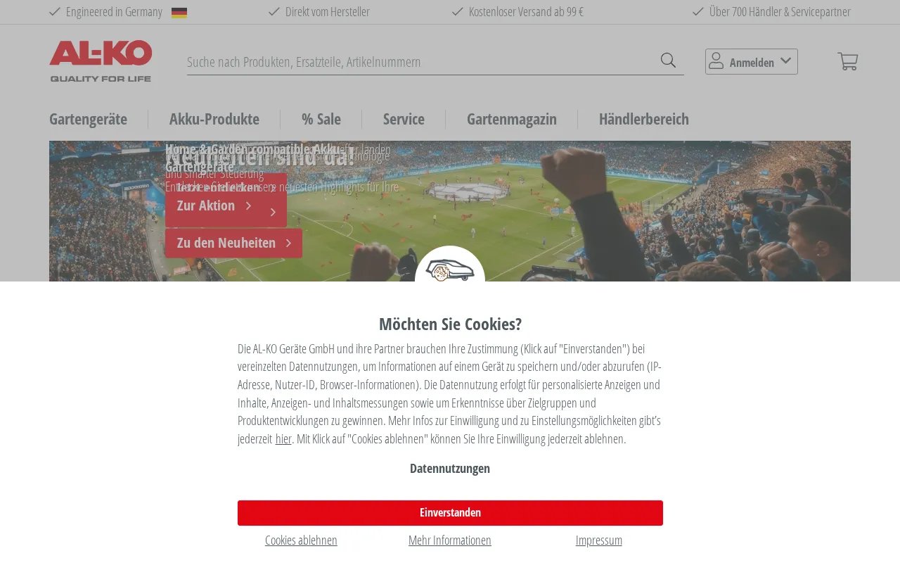 https://alko-garden.de/ — preview screenshot