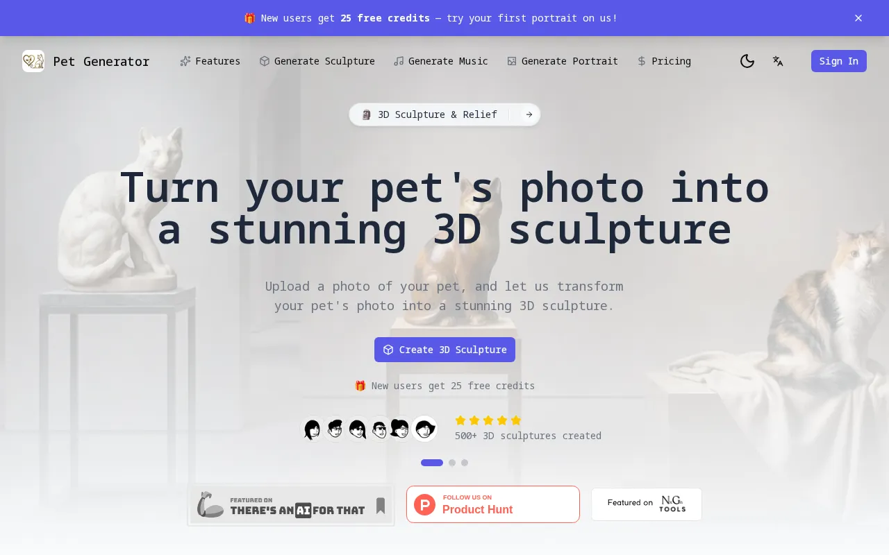 https://www.aipetgenerator.net — preview screenshot