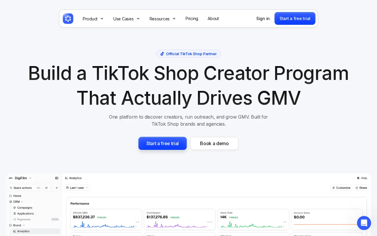 Hubfluence — preview screenshot